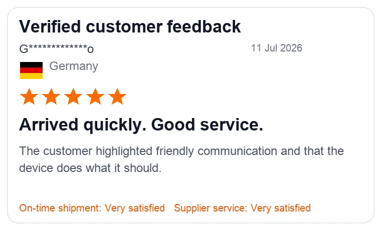 WM6000 verified customer feedback from Germany